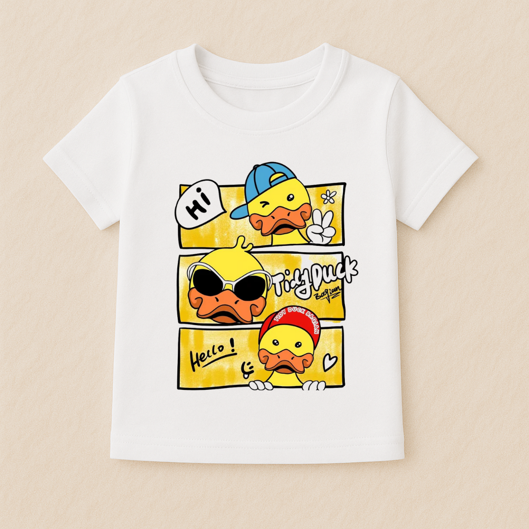 Kids Boys Cool Vibes Emoji Tshirt