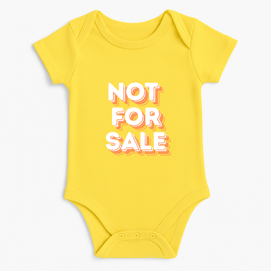 “Not For Sale” Baby Romper