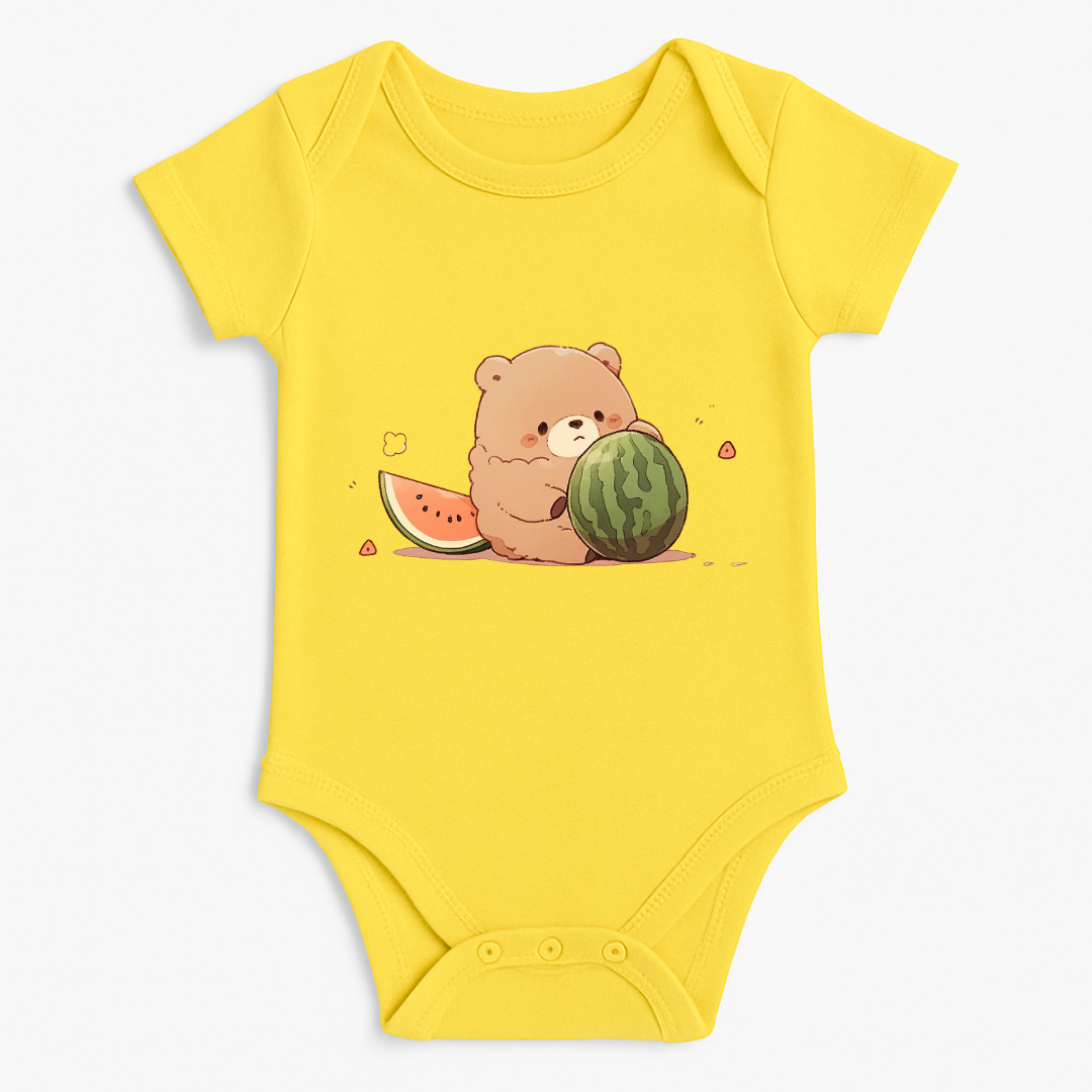Watermelon Bear Baby Romper
