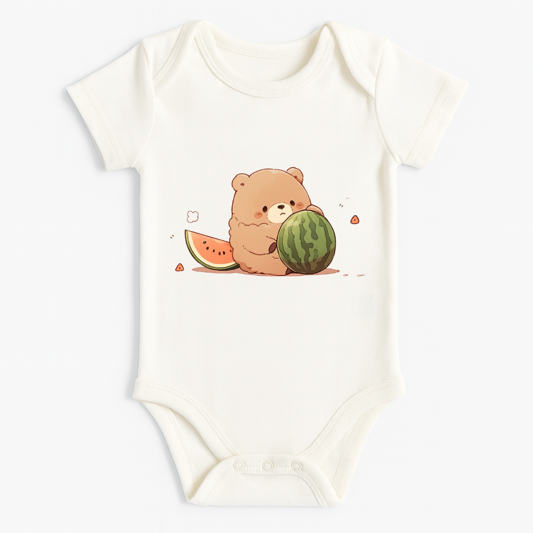 Watermelon Bear Baby Romper