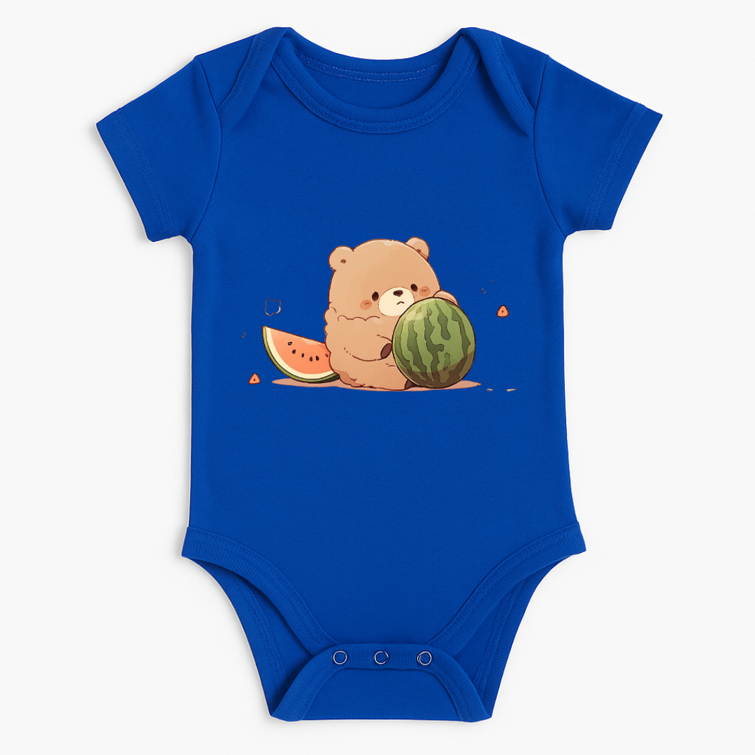 Watermelon Bear Baby Romper