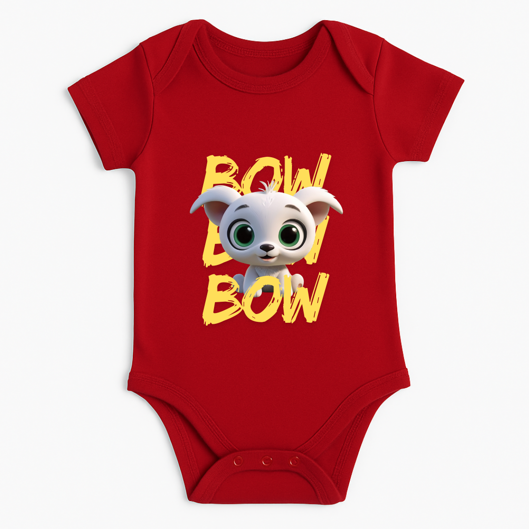 Bow Bow Baby Romper