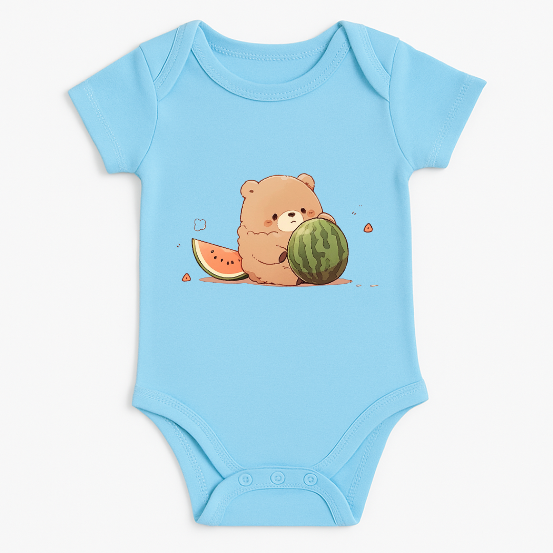 Watermelon Bear Baby Romper