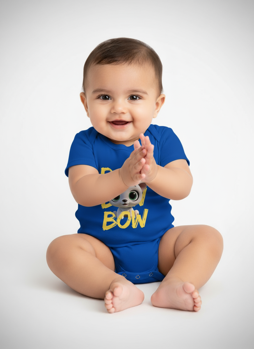 Bow Bow Baby Romper