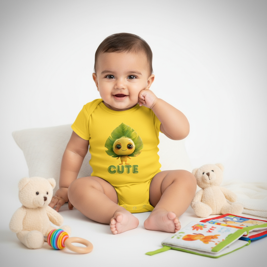 Leafy Cute Baby Romper