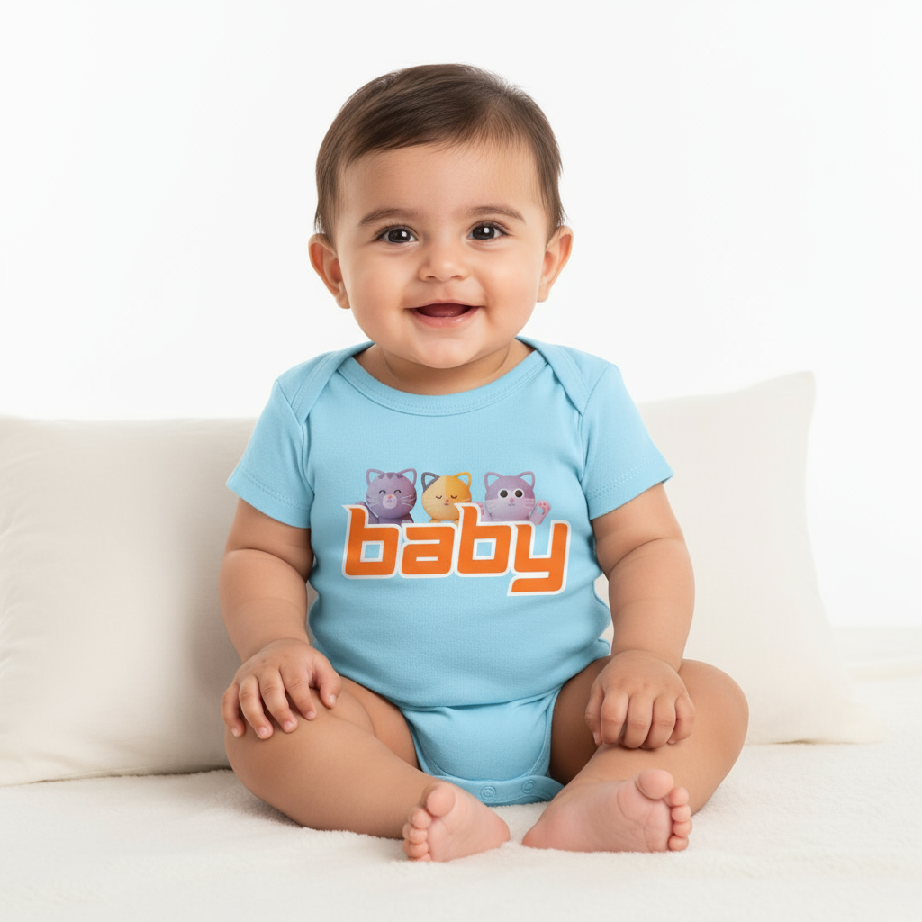Kitty Baby Romper
