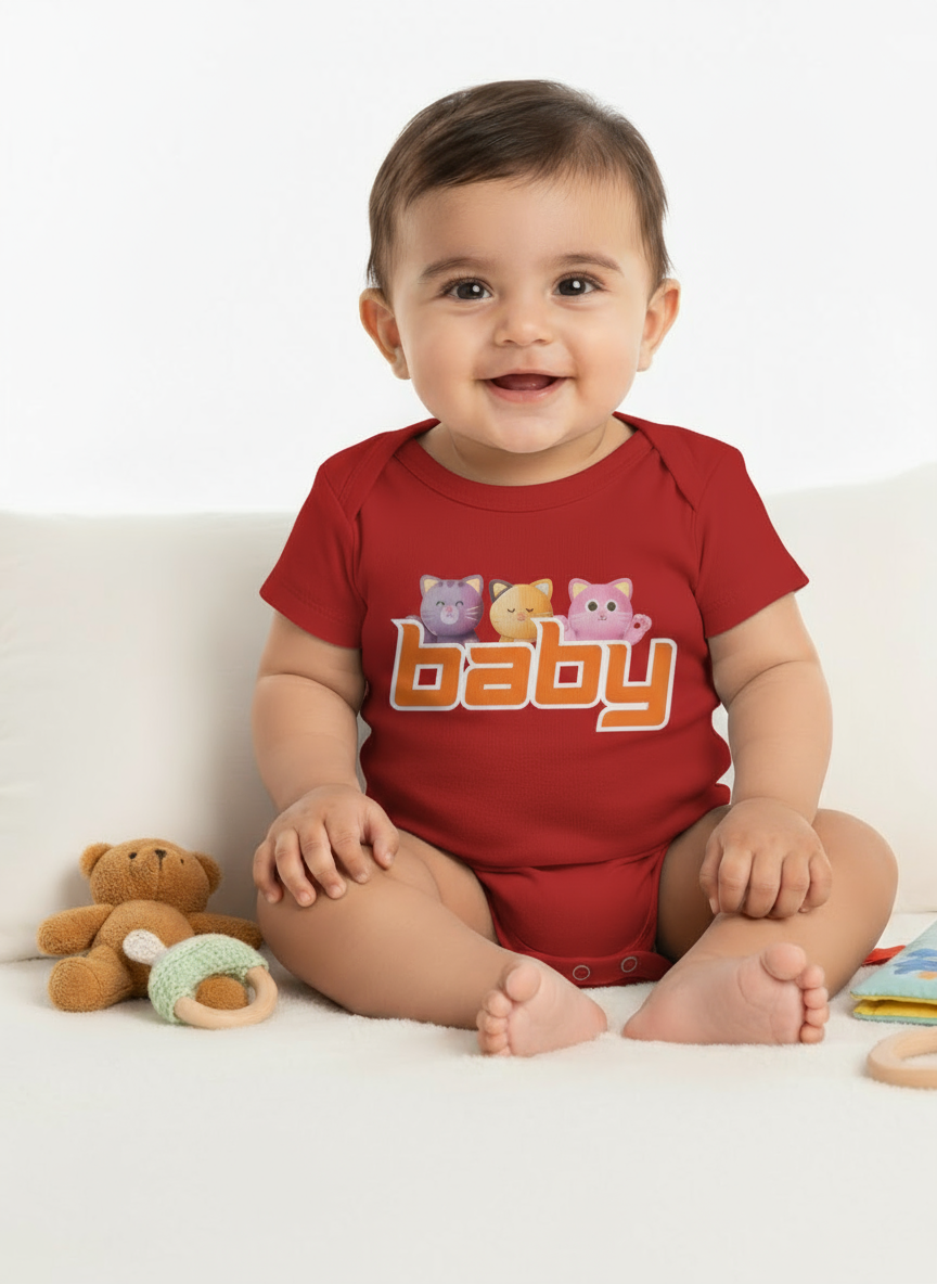 Kitty Baby Romper