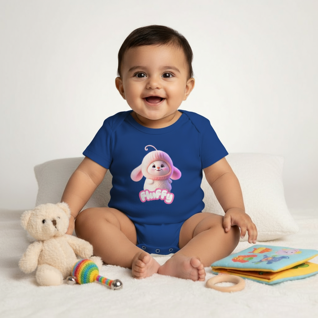 Fluffy Bunny Baby Romper