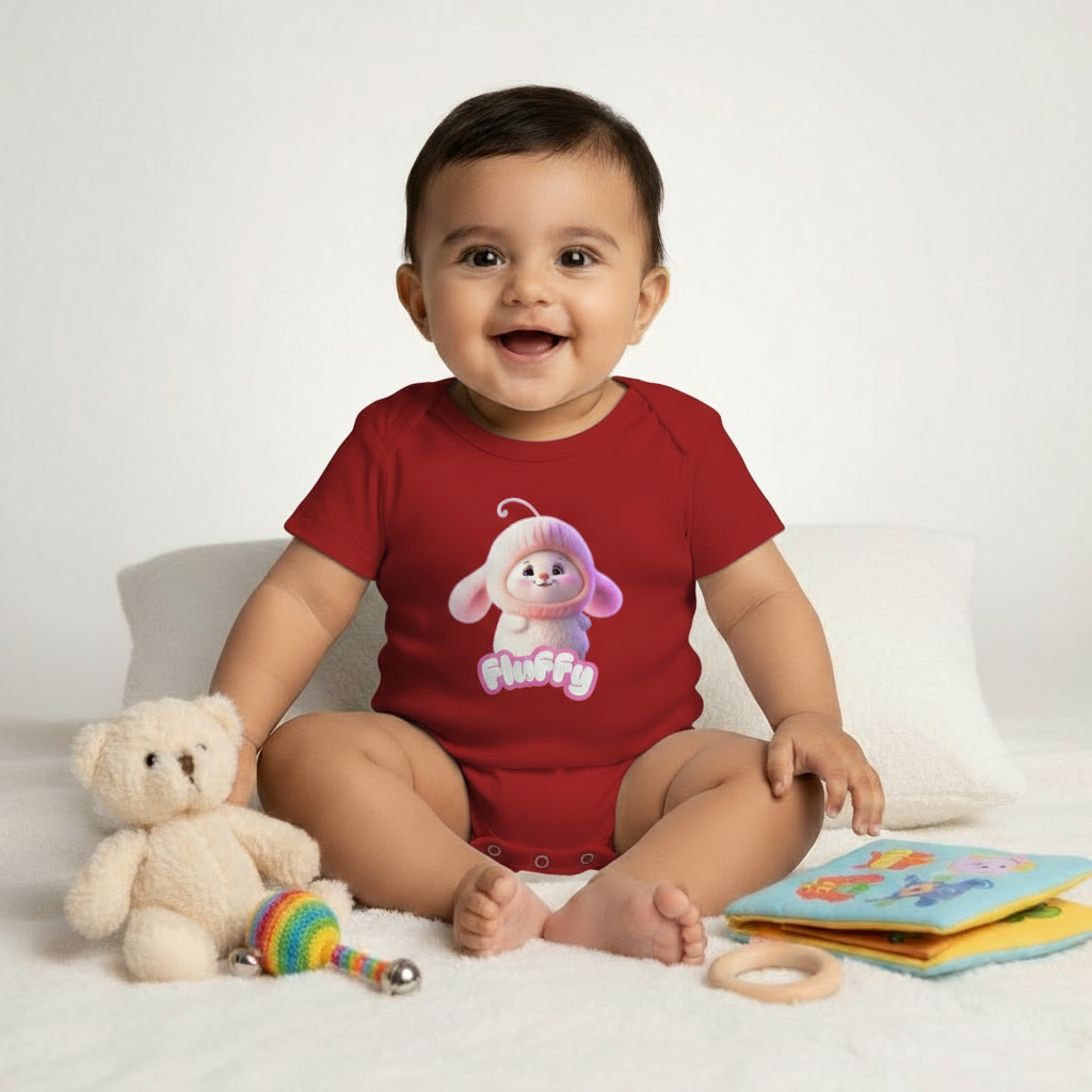 Fluffy Bunny Baby Romper