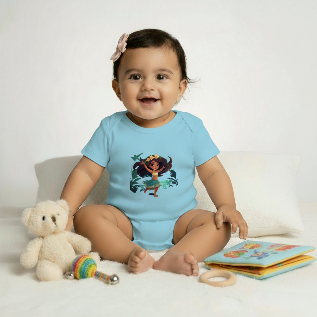 Hula Girl Baby Romper