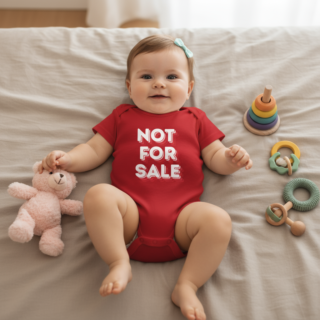 “Not For Sale” Baby Romper