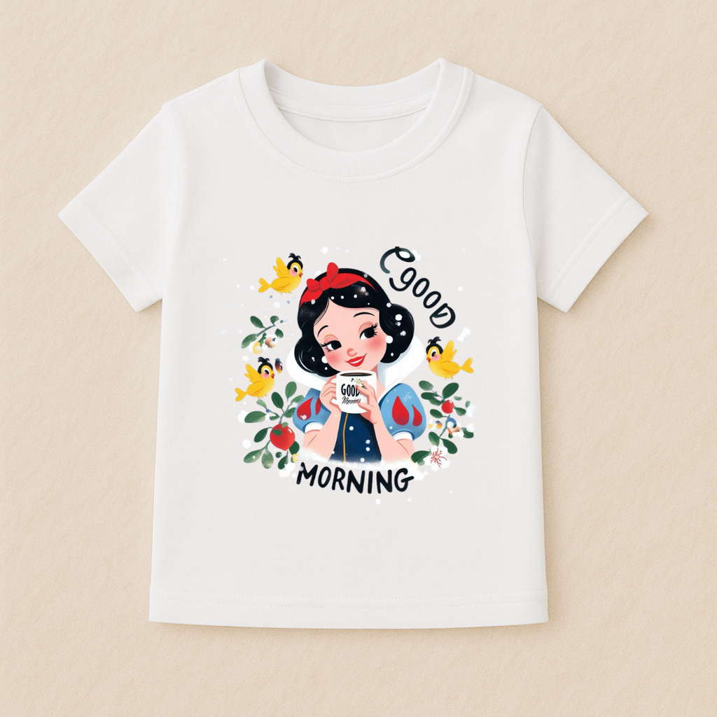 Kids Girls Good Morning Tshirt