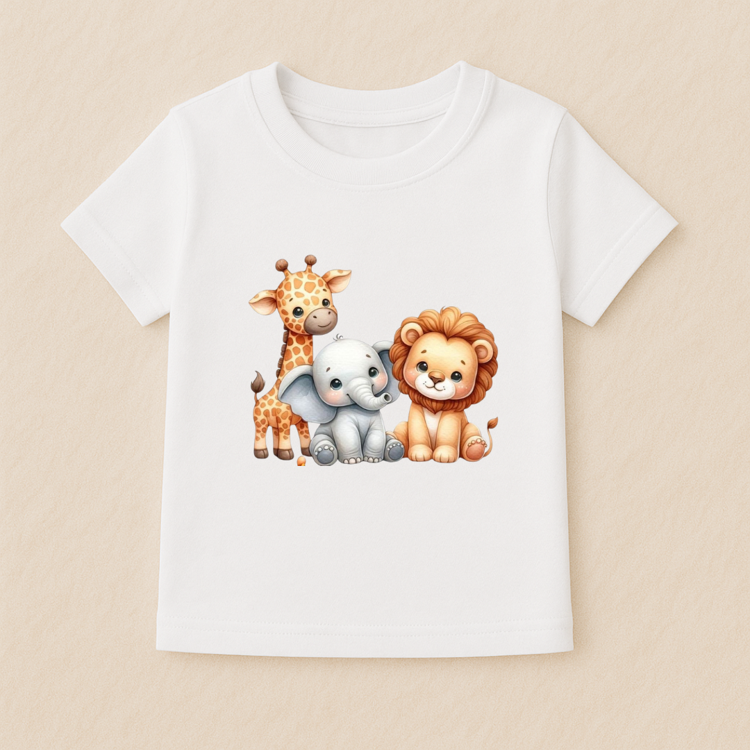 Baby Girls Safari Friends T-Shirt