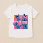 Kids Boys Stitch Expressions Tshirt