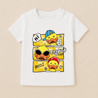 Kids Boys Cool Vibes Emoji Tshirt