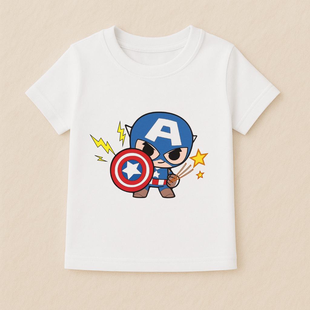 Mighty Baby Boy Captain Hero Tshirt