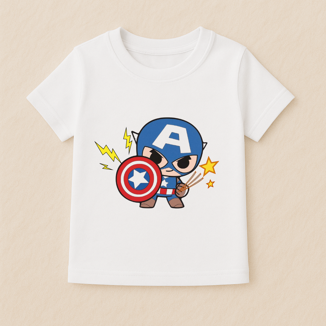 Mighty Baby Boy Captain Hero Tshirt