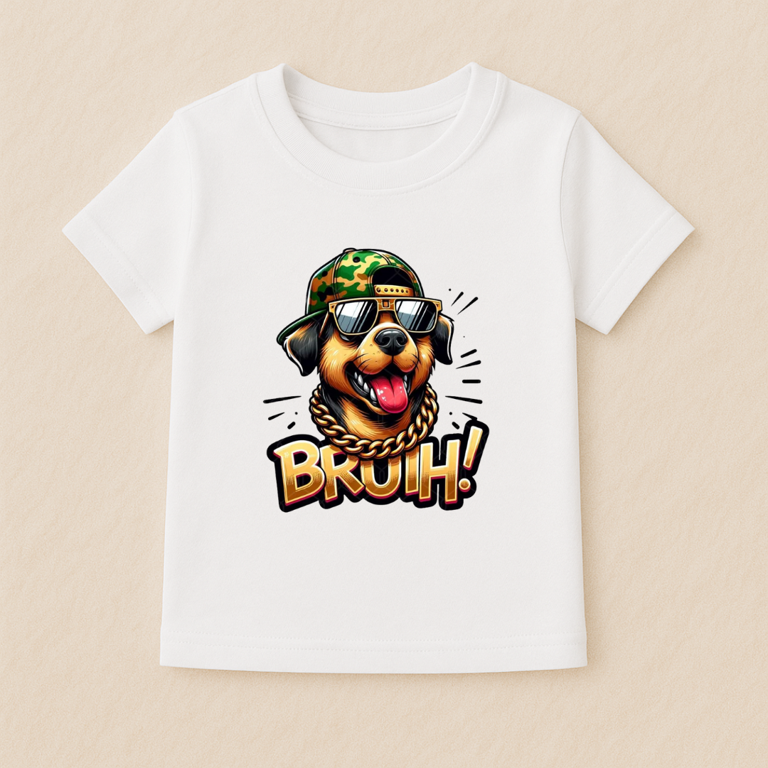Kids Boys Bruuh Dog Tshirt