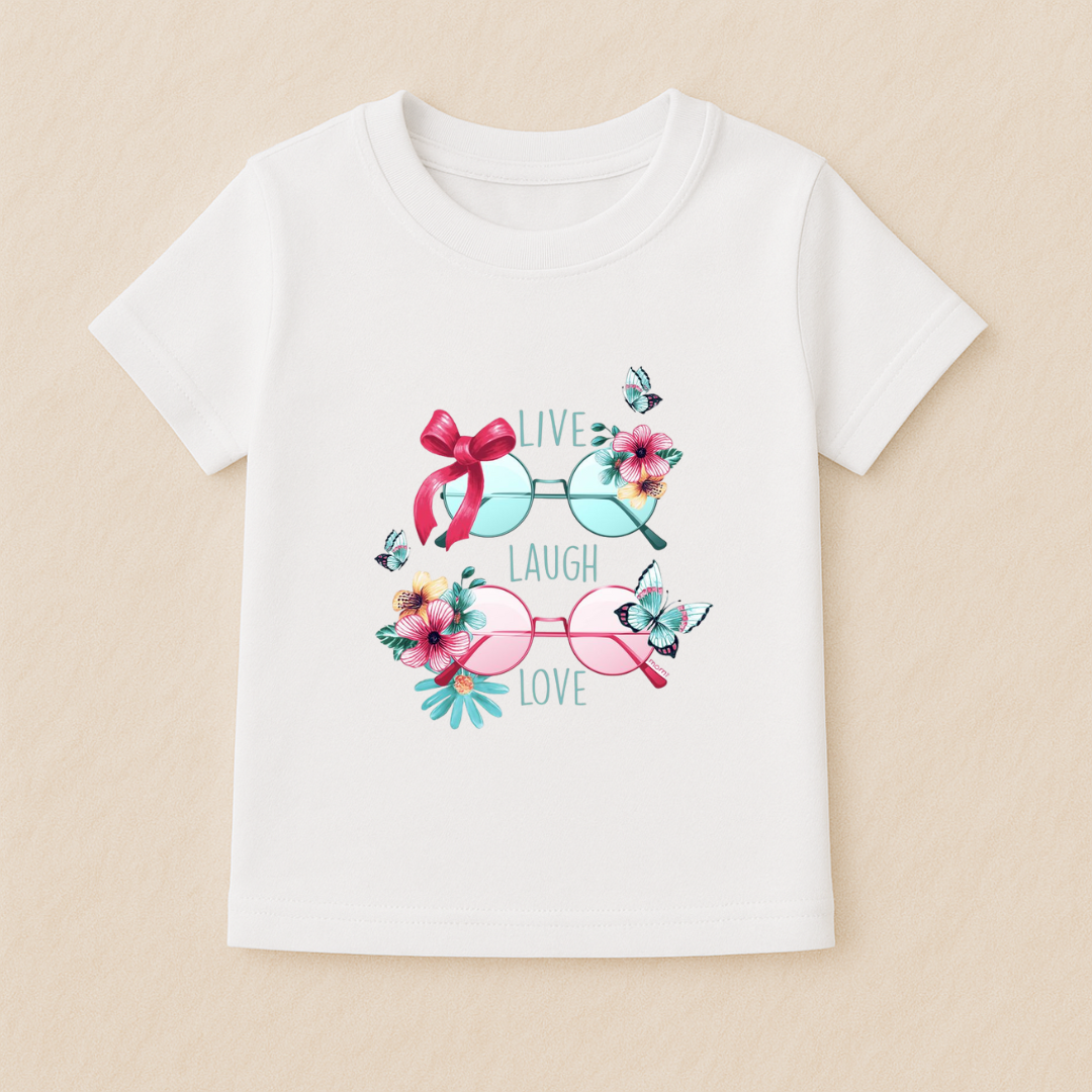 Kids Girls Sweet Bows Tshirt