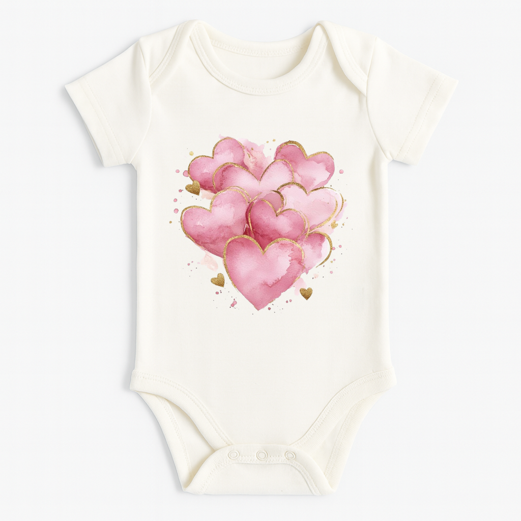Showered in Love Baby Rompers