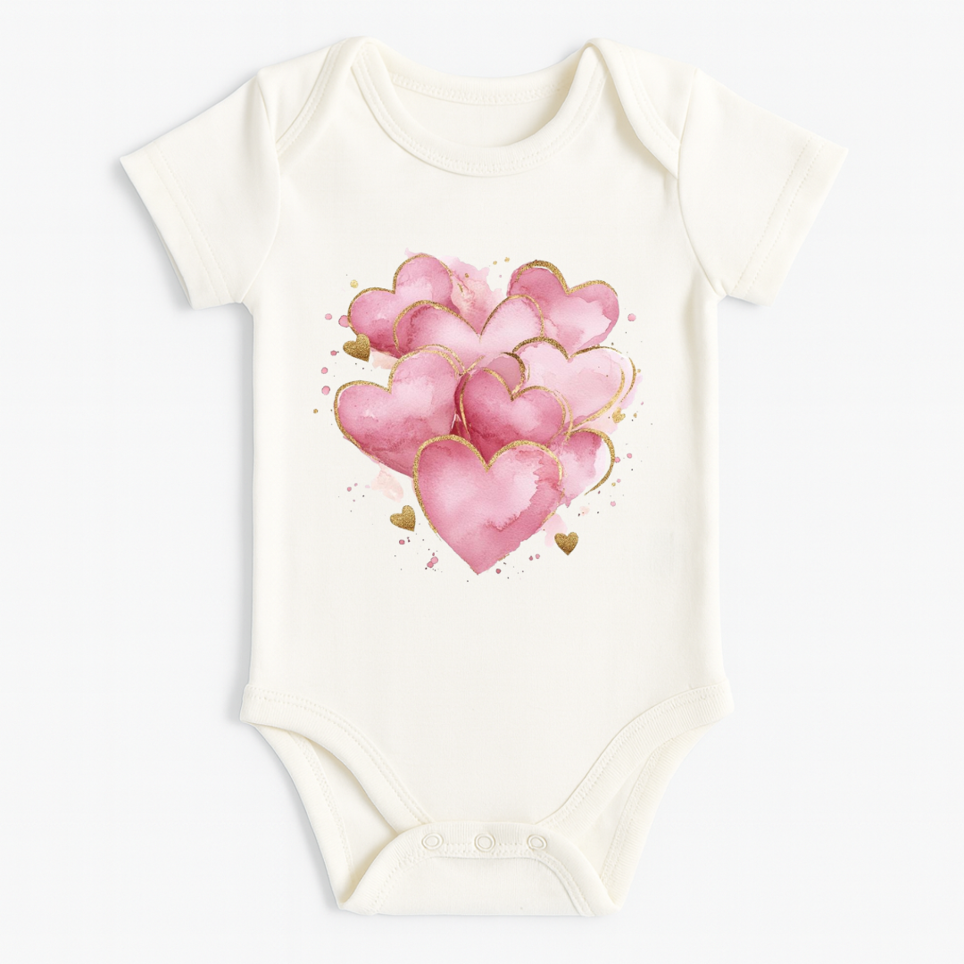 Showered in Love Baby Rompers