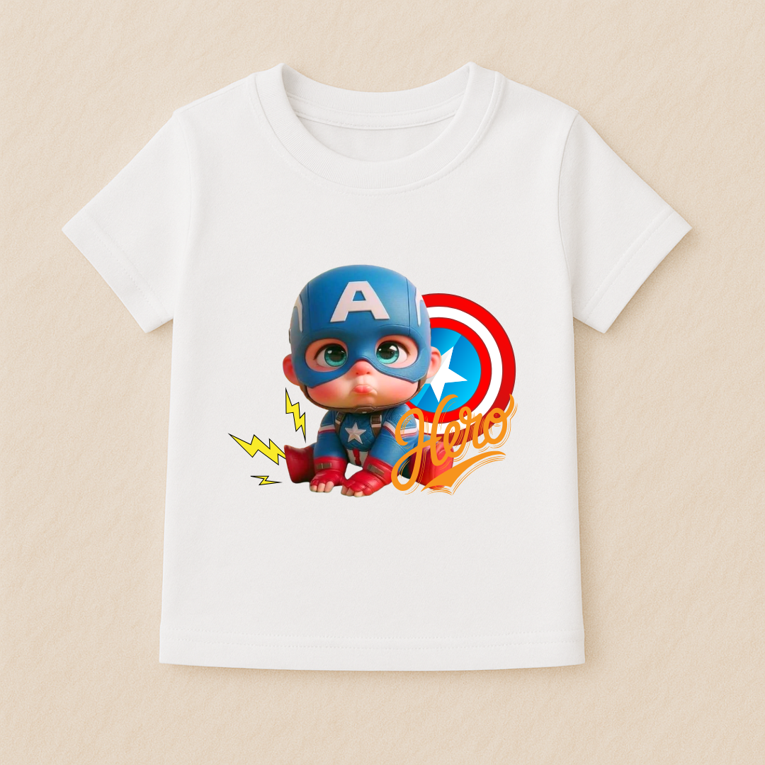 Captain Baby Boy Hero Tshirt