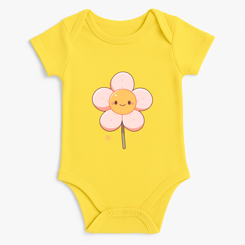 Smiley Flower Baby Romper