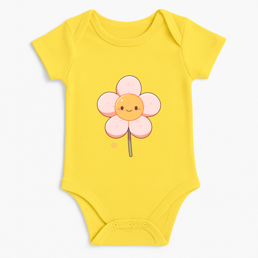 Smiley Flower Baby Romper