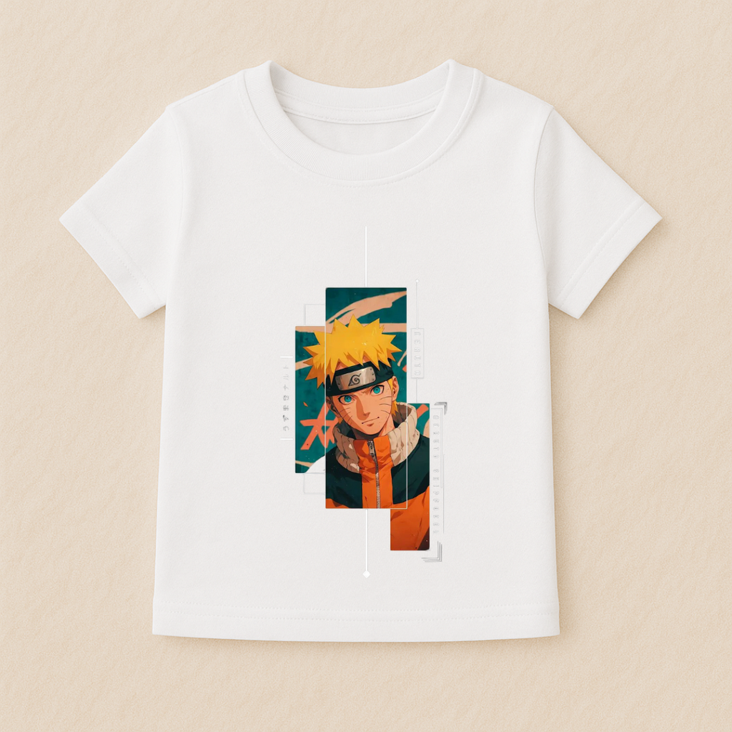 Kids Boys Naruto Minimal Portrait Tshirt