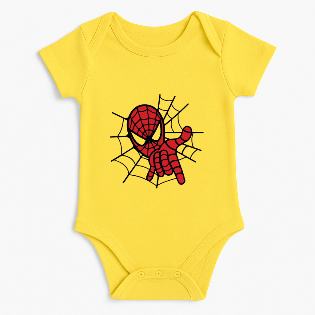 Spider Man Web Baby Romper
