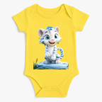 Cute White Tiger Baby Romper