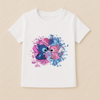 Kids Girls Splash Stitch Tshirt
