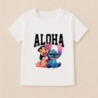 Kids Girls Aloha stitch Tshirt