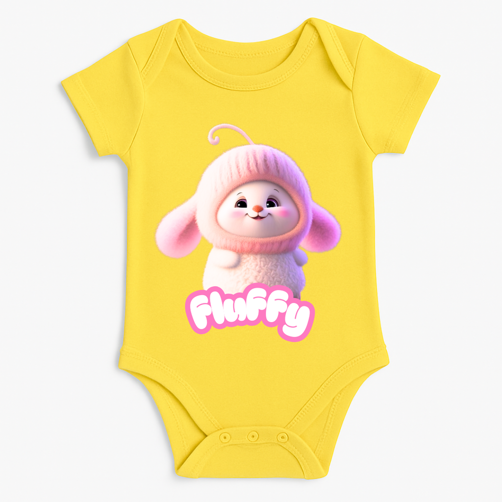 Fluffy Bunny Baby Romper