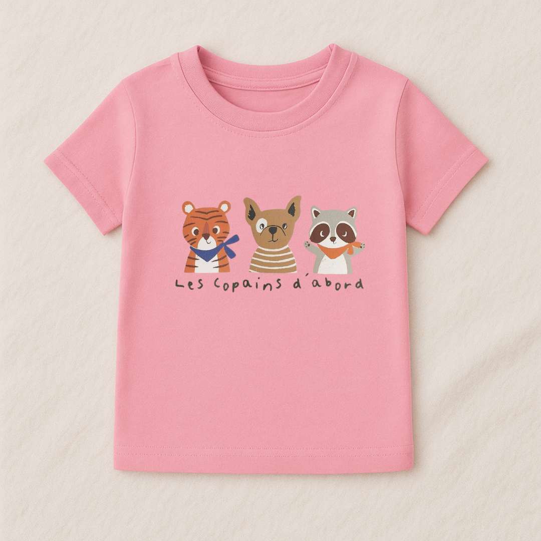 Baby Girl Animal Graphic T-Shirt