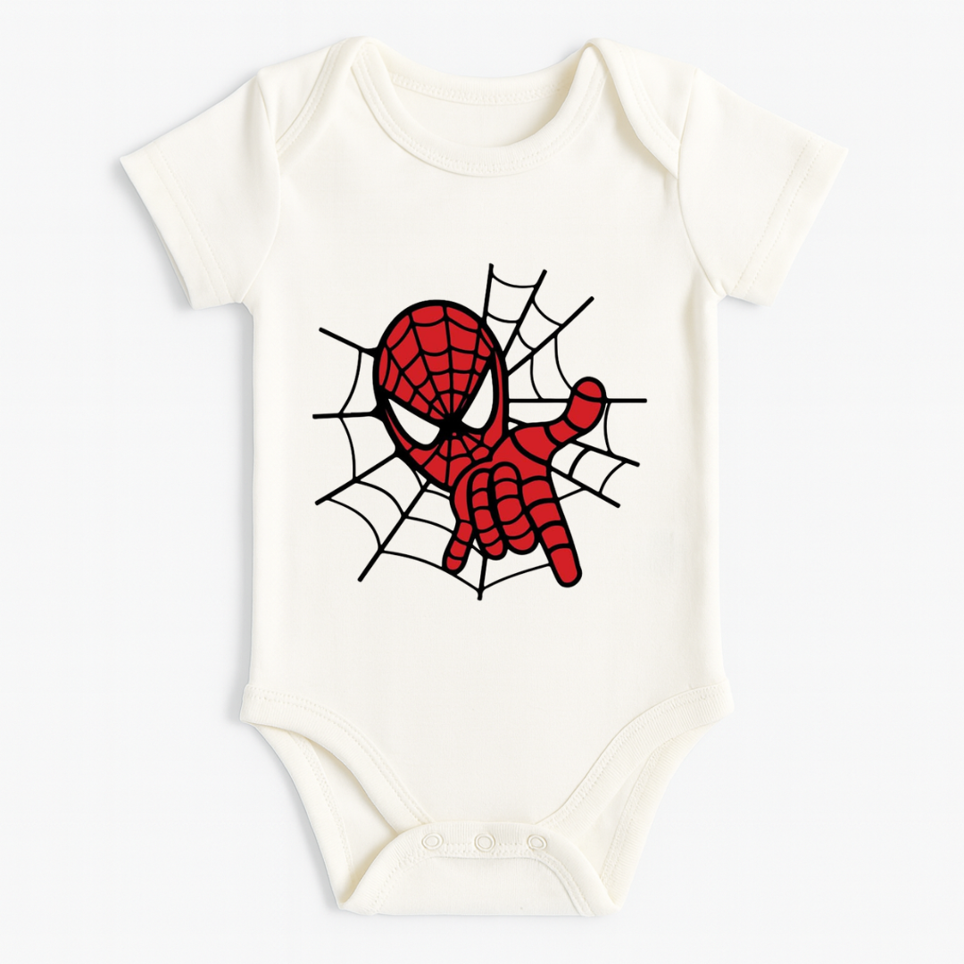 Spider Man Web Baby Romper