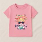 Kids Girls Bow Princess Tshirt