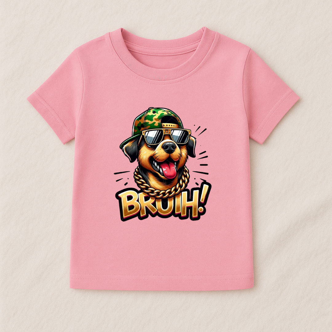 Kids Boys Bruuh Dog Tshirt