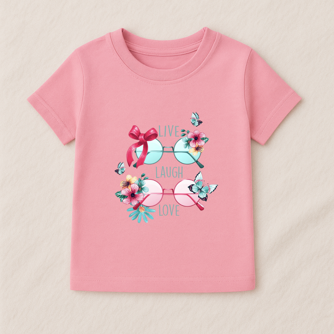Kids Girls Sweet Bows Tshirt