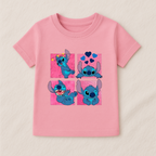 Kids Boys Stitch Expressions Tshirt
