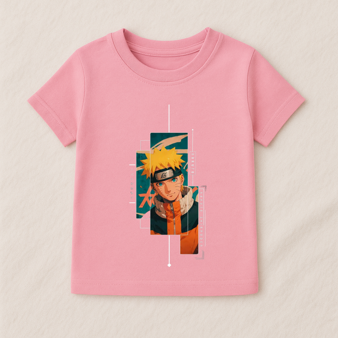 Kids Boys Naruto Minimal Portrait Tshirt