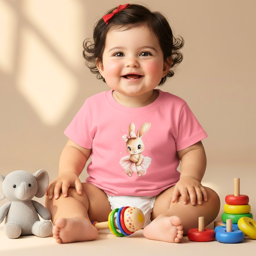 Baby Girls Ballerina Bunny T-Shirt