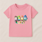 Baby Girls Colorful Birds T-Shirt