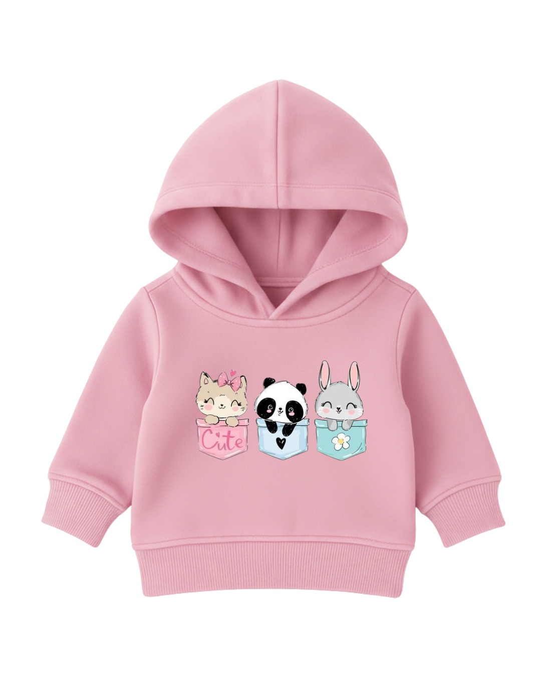 Baby Red Animal Friends Hoodie