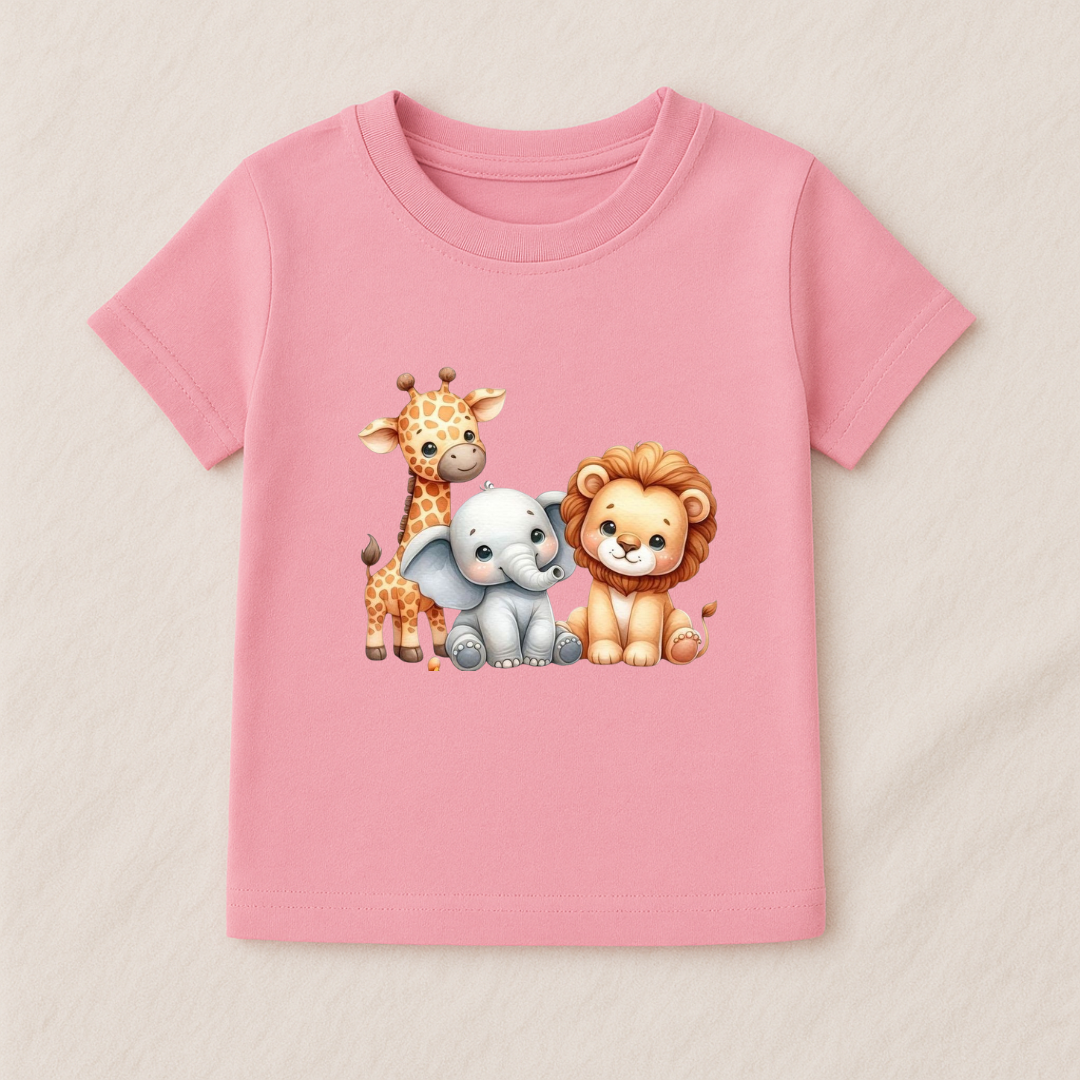 Baby Girls Safari Friends T-Shirt