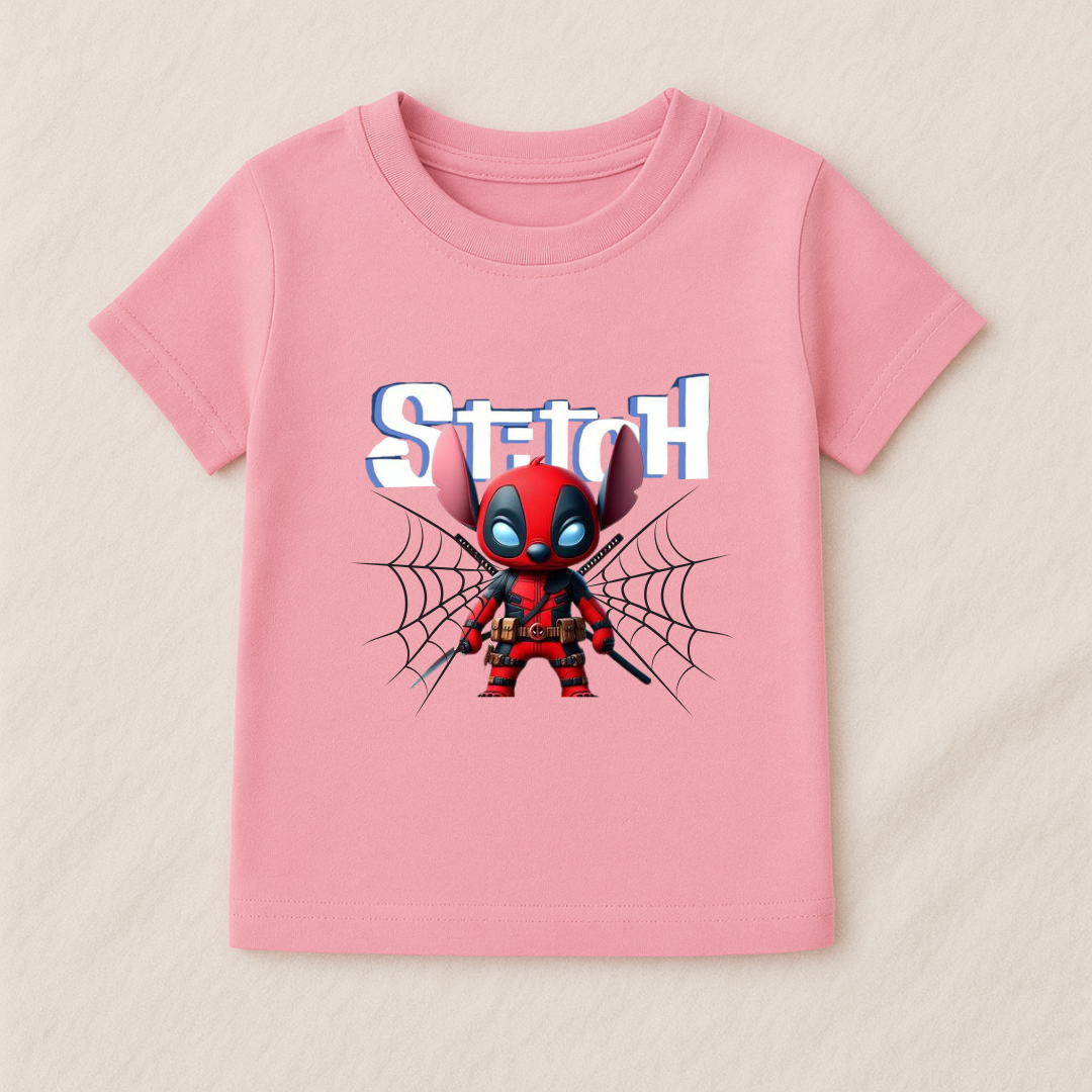 Funny Baby Boy Deadpool Stitch Tshirt