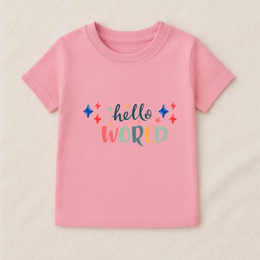 Hello World Baby Boy Tshirt