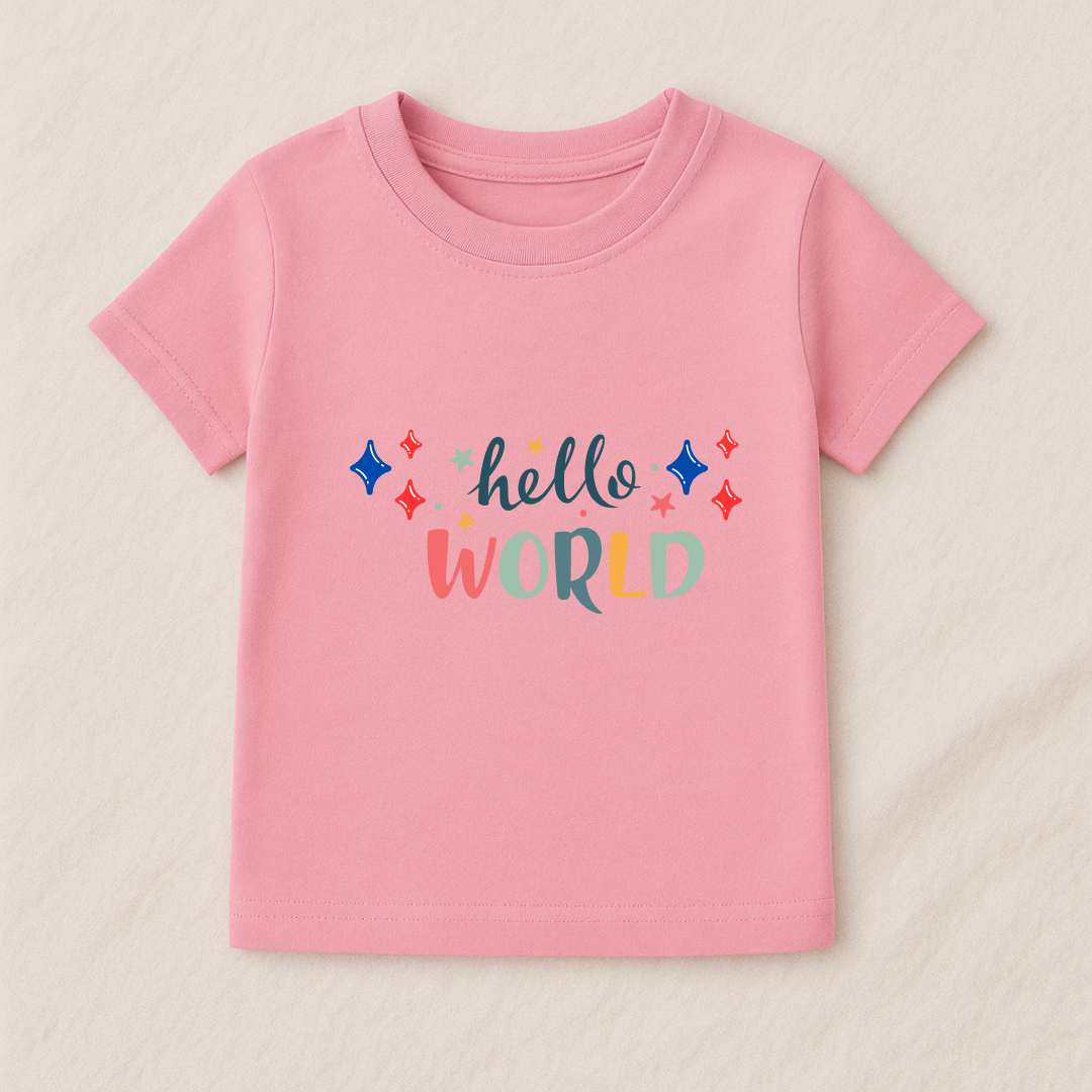 Hello World Baby Boy Tshirt