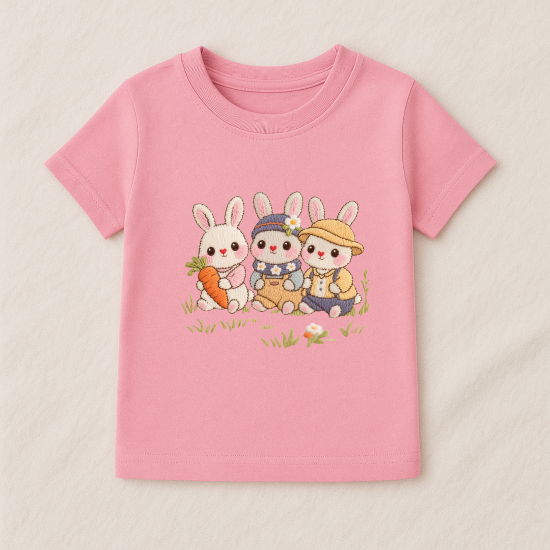 Baby Girls Bunny Trio T-Shirt