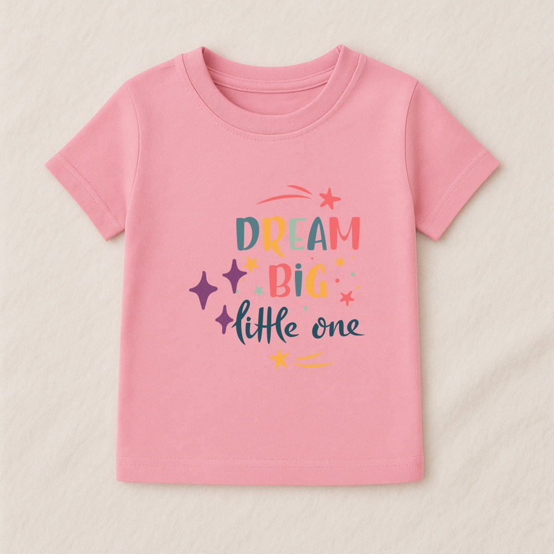 Dream Big Little One Baby Boy Tshirt